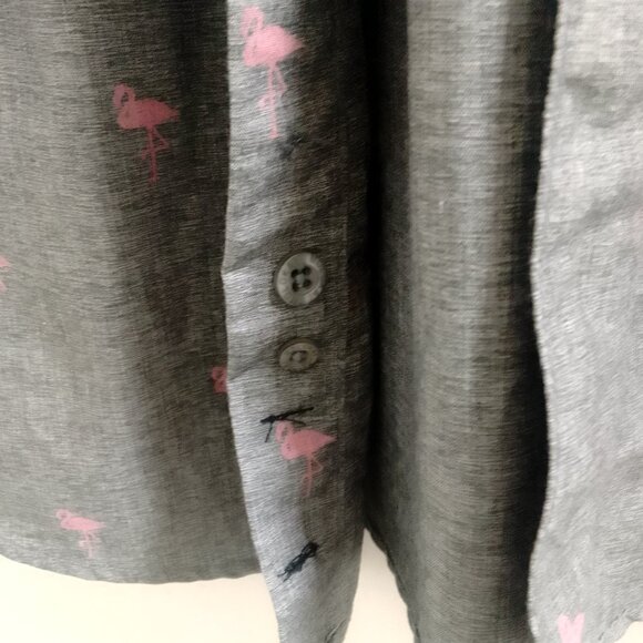 "Molokai Surf Co., Older Boys/Smaller Man's, Flamingo, Short Sleeved, Button Top - Picture 5 of 6